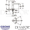 Grohe Essence Single-Lever Sink Mixer Dimensions