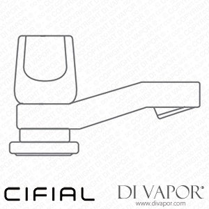 Cifial 32107EL Euroliva Basin Pillar Tap Blue Handle Spare Parts