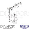 Grohe 32108 Mixer Spare Tech Diagram