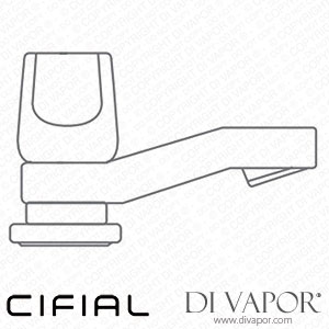 Cifial 32108EL Euroliva Basin Pillar Tap Red Handle Spare Parts