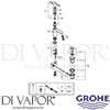 Grohe 32109DC1 Mixer Spare Tech Diagram