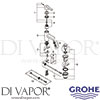 Grohe 32114000 Mixer Spare Diagram