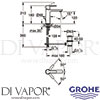 Grohe 32114DC1 Mixer Spare Diagram