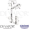 Grohe 32130001 Mixer Spare Tech Diagram