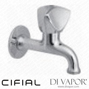 Cifial 32131CP-625 Oliva 1 1/2 Inch Blue Handle Stop Valve with Thread 100mm Spare Parts