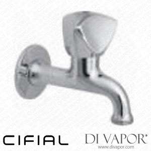 Cifial 32132CP-625 Oliva 1 3/4 Inch Blue Handle Stop Valve with Thread 100mm Spare Parts