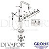 Grohe 32135003 Mixer Spare Tech Diagram