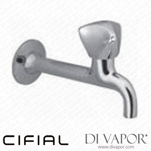 Cifial 32141CP-625 Oliva 1 1/2 Inch Blue Handle Stop Valve with Aerator 150mm Spare Parts
