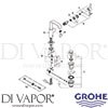 Grohe 32146 Allure Basin Mixer Spare Tech Diagram