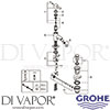 Grohe 32147000 Mixer Spare Tech Diagram
