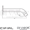Cifial Electronic WM Infrared Washbasin Tap 9V 2F Dimensions