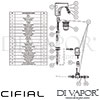 Cifial 32150M10 Techno M10 Electronic Mono Basin Tap Dimension