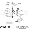 Cifial Infrared Electronic Washbasin Tap 9V 1F Dimension