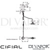 Cifial Infrared Electronic Washbasin Tap 9V 1F Dimensions