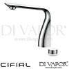 Cifial Evolution Single-Lever Electronic Washbasin Drainer 2F Tap Spare Parts