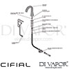 Cifial Proximity Electronic Proximity Sink Tap 6V 1F Dimension