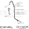 Cifial Proximity Electronic Proximity Sink Tap 6V 1F Dimension