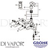 Grohe 32158002 Mixer Spare Diagram