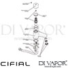 Cifial TIMED Nova Podium Timed Tap 1F Dimension