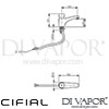 Cifial TIMED Nova Podium Timed Tap 1F Dimensions