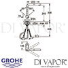 Grohe Minta Single-Lever Kitchen Sink Mixer Dimensions