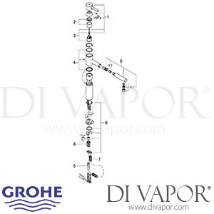 Grohe 32171 Essence Single-Lever Sink Mixer (1/2 Inch) Spare Parts