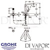 Grohe K7 Single-Lever Sink Mixer Dimensions