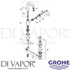 Grohe 32184 Mixer Spare Tech Daigram