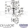 Grohe 32184KS0 Mixer Spare Diagram