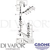 Grohe 32184KS0 Mixer Spare Tech Diagram