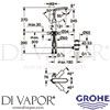 Grohe 32184LS0 Mixer Spare Diagram