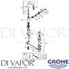 Grohe 32184LS0 Mixer Spare Tech Diagram