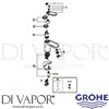 Grohe 32186000 Mixer Spare Diagram