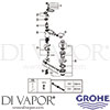 Grohe 32193000 Mixer Spare Diagram