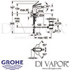 Grohe Veris Single-Lever Bidet Mixer M-Size Tap Dimensions