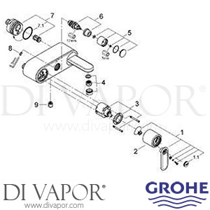 Grohe 32195 Veris Single - Lever Bath / Shower Mixer Spare Parts