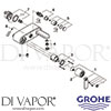 Grohe 32195LS0 Mixer Spare Tech Diagram