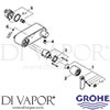 Grohe 32197 Mixer Spare Tech Diagram