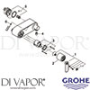 Grohe 32197000 Mixer Spare diagram