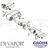 Grohe 32197LS0 Mixer Spare Tech Diagram