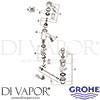 Grohe 32202000 Mixer Spare Tech Diagram