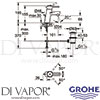 Grohe 32204 Mixer Spare Diagram