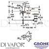 Grohe 32204001 Mixer Spare Diagram