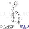 Grohe 32208 Mixer Spare Tech Diagram
