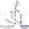 Grohe 32208001 Mixer Spare Tech diagram
