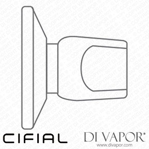 Cifial 32210EL Euroliva 1/2 Inch Stop Valve Red Handle Spare Parts