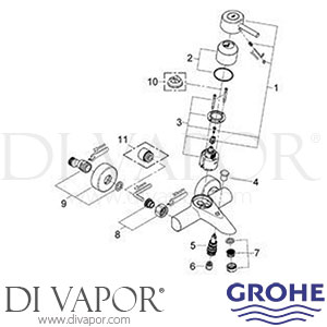 Grohe 32211 Concetto Bath Shower Mixer Tap Spare Parts