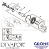 Grohe 32213001 Mixer Spare Tech Diagram