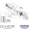 Grohe 32214001 Mixer Spare Tech Diagram