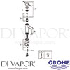 Grohe 32215001 Mixer Spare Diagram